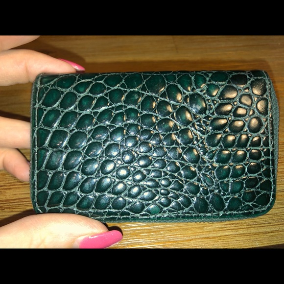 Beautiful Tory Burch Emerald Green Small Wallet - Picture 6 of 7
